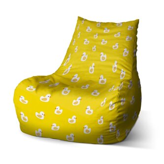 Dětský sedací vak Bean Bílé kachničky: 60 x 70 x 70 cm
