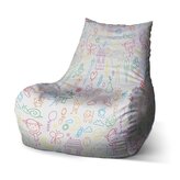 Dětský sedací vak Bean Barevná školka: 60 x 70 x 70 cm