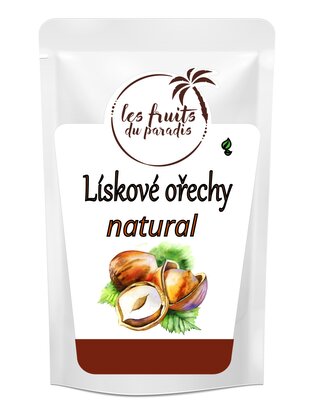 Lískové ořechy Natural 13-15 500 g LES FRUITS DU PARADIS