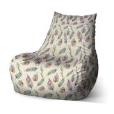 Dětský sedací vak Bean Paví peříčka: 60 x 70 x 70 cm