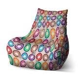 Dětský sedací vak Bean Barevné spirály: 60 x 70 x 70 cm