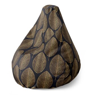 Dětský sedací vak Pear Zlaté listy: 70 x 95 x 15 cm