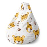 Dětský sedací vak Pear Tygřík: 70 x 95 x 15 cm