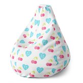 Dětský sedací vak Pear Třešně a srdce: 70 x 95 x 15 cm