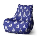 Dětský sedací vak Bean Bílé lodě: 60 x 70 x 70 cm