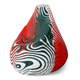 Dětský sedací vak Pear Dvoubarevná abstrakce: 70 x 95 x 15 cm