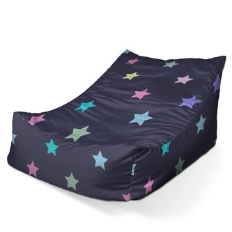 Dětský sedací vak Lounge Hvězdy na modré: 80 x 95 x 50 cm