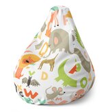 Dětský sedací vak Pear Zoo abeceda: 70 x 95 x 15 cm