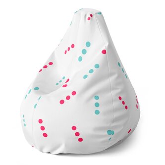 Dětský sedací vak Pear Tečkované čárky: 70 x 95 x 15 cm