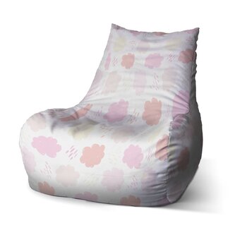 Dětský sedací vak Bean Barevné obláčky: 60 x 70 x 70 cm