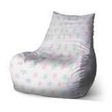 Dětský sedací vak Bean růžové a modré hvězdy: 60 x 70 x 70 cm