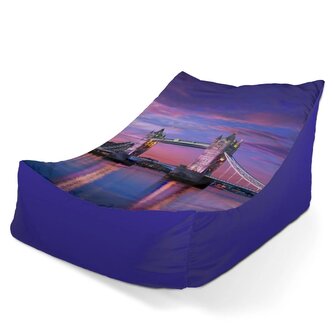Dětský sedací vak Lounge Londýn Tower Bridge: 80 x 95 x 50 cm