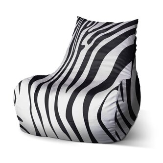Dětský sedací vak Bean Vzor zebry: 60 x 70 x 70 cm