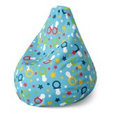 Dětský sedací vak Pear Dudlíky a hvězdy: 70 x 95 x 15 cm