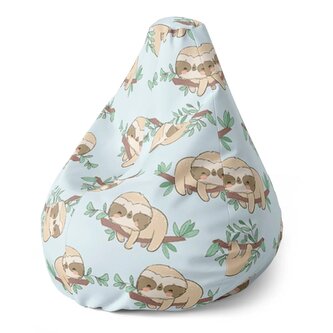 Dětský sedací vak Pear Lenochodi na větvi: 70 x 95 x 15 cm