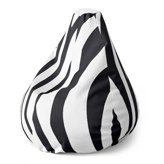 Dětský sedací vak Pear Vzor zebry: 70 x 95 x 15 cm