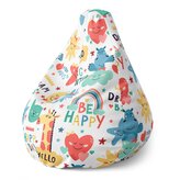 Dětský sedací vak Pear Happy day: 70 x 95 x 15 cm