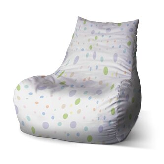 Dětský sedací vak Bean Barevné puntíky: 60 x 70 x 70 cm