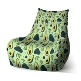 Dětský sedací vak Bean Kreslené avokádo: 60 x 70 x 70 cm