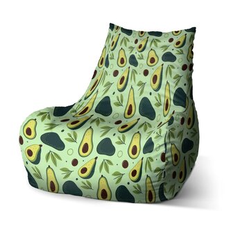 Dětský sedací vak Bean Kreslené avokádo: 60 x 70 x 70 cm