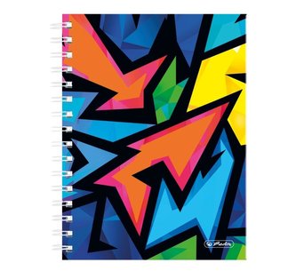 Brulion na spirali A5/100K kratka Neon Art (2szt)
