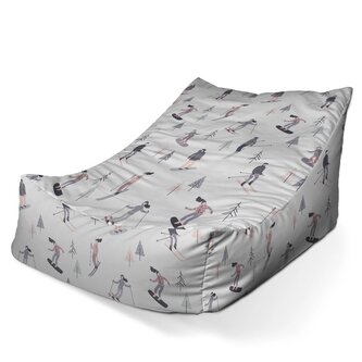 Dětský sedací vak Lounge Lyžaři: 80 x 95 x 50 cm