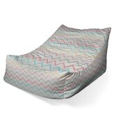 Dětský sedací vak Lounge Šestibarevné klikyháky: 80 x 95 x 50 cm