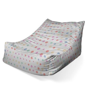 Dětský sedací vak Lounge Různě barevné puntíky: 80 x 95 x 50 cm