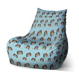 Dětský sedací vak Bean Pejsek s kostí: 60 x 70 x 70 cm