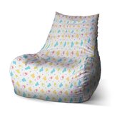 Dětský sedací vak Bean Dudlíky a body: 60 x 70 x 70 cm