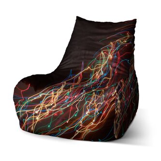 Dětský sedací vak Bean Světelný efekt: 60 x 70 x 70 cm