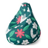 Dětský sedací vak Pear Červené kvítí s ptáčky: 70 x 95 x 15 cm
