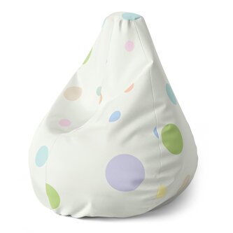 Dětský sedací vak Pear Tříbarevné puntíky: 70 x 95 x 15 cm