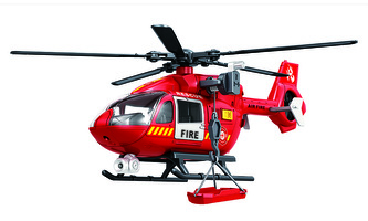 Vrtulník hasičský s efekty 38 cm
