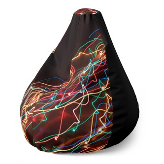 Dětský sedací vak Pear Světelný efekt: 70 x 95 x 15 cm