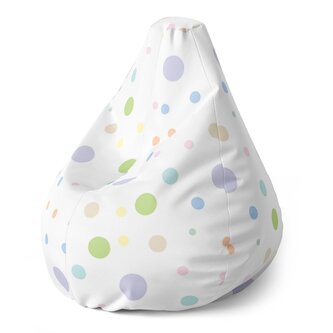 Dětský sedací vak Pear Barevné puntíky: 70 x 95 x 15 cm