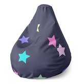 Dětský sedací vak Pear Hvězdy na modré: 70 x 95 x 15 cm
