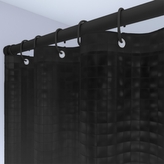 DuraHome Závěs koupelnový 180x180 cm PEVA, 2D, černý