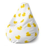 Dětský sedací vak Pear Žluté kačenky: 70 x 95 x 15 cm