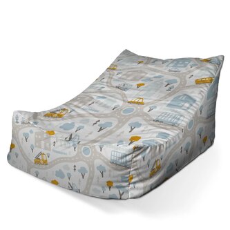 Dětský sedací vak Lounge Cestičky s dopravou: 80 x 95 x 50 cm