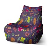 Dětský sedací vak Bean Nakreslené květiny: 60 x 70 x 70 cm