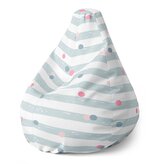 Dětský sedací vak Pear Tečky a pruhy: 70 x 95 x 15 cm