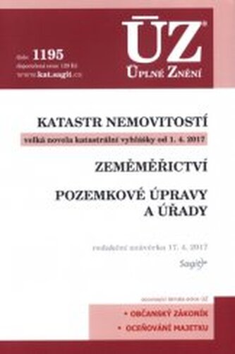 ÚZ č. 1195  Katastr nemovitostí - Úplné znění předpisů