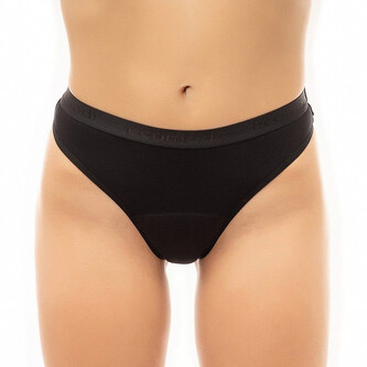Menstruační tanga Ecomodi moderate bambusová černá (T2B1) XL
