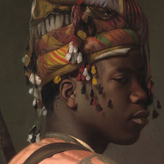 CURIOSI Čtvercové puzzle Q Art: Černý bašibozuk 66 dílků