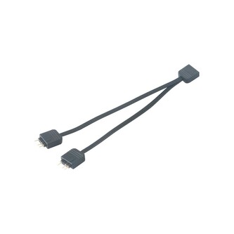 Akasa rozbočovač pro RGB LED pásky, 1xF, 2xM, 12cm, černý (pro Asus, Asrock, MSI)