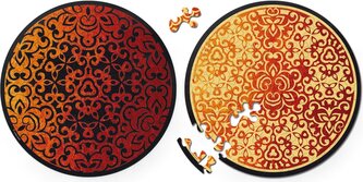 CURIOSI Oboustranné dřevěné puzzle Double: Oheň 88 dílků