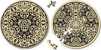 CURIOSI Oboustranné dřevěné puzzle Double: Písek 88 dílků