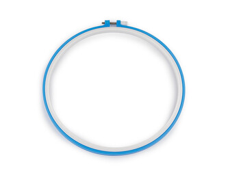 Vyšívací kruh plastový - 1 ks - 1 (Ø23,2 cm) modrá