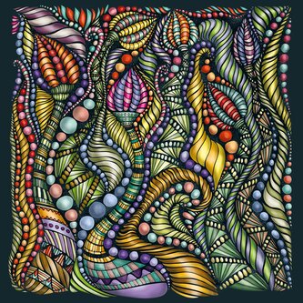 CURIOSI Čtvercové puzzle Palapeli: Kouzelný pupen 251 dílků